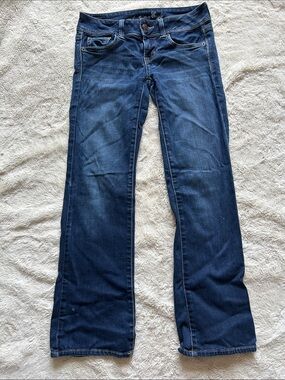 American Eagle Outfitters Dark Blue Bootcut Jeans for Women